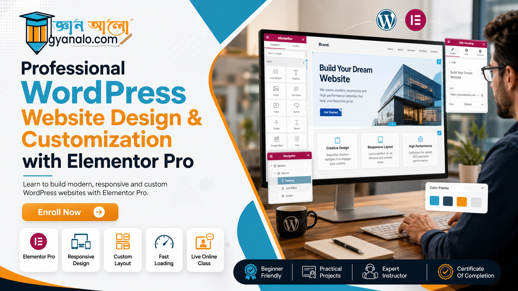 Professional WordPress Website Design & Customization with Elementor Pro